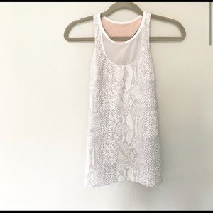 Lulu Lemon mesh with me tank top